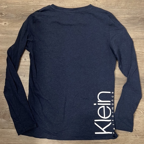Calvin Klein Performance Dark Navy Long Sleeve Tee NWT - Picture 4 of 6